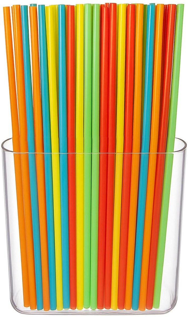 Dailygoods- Rietjeshouder Ruimtebesparend - Organizer Keuken - Organizer Kast - Organizer Aanrecht - Herbruikbare Rietjes - Veelzijdige Montage