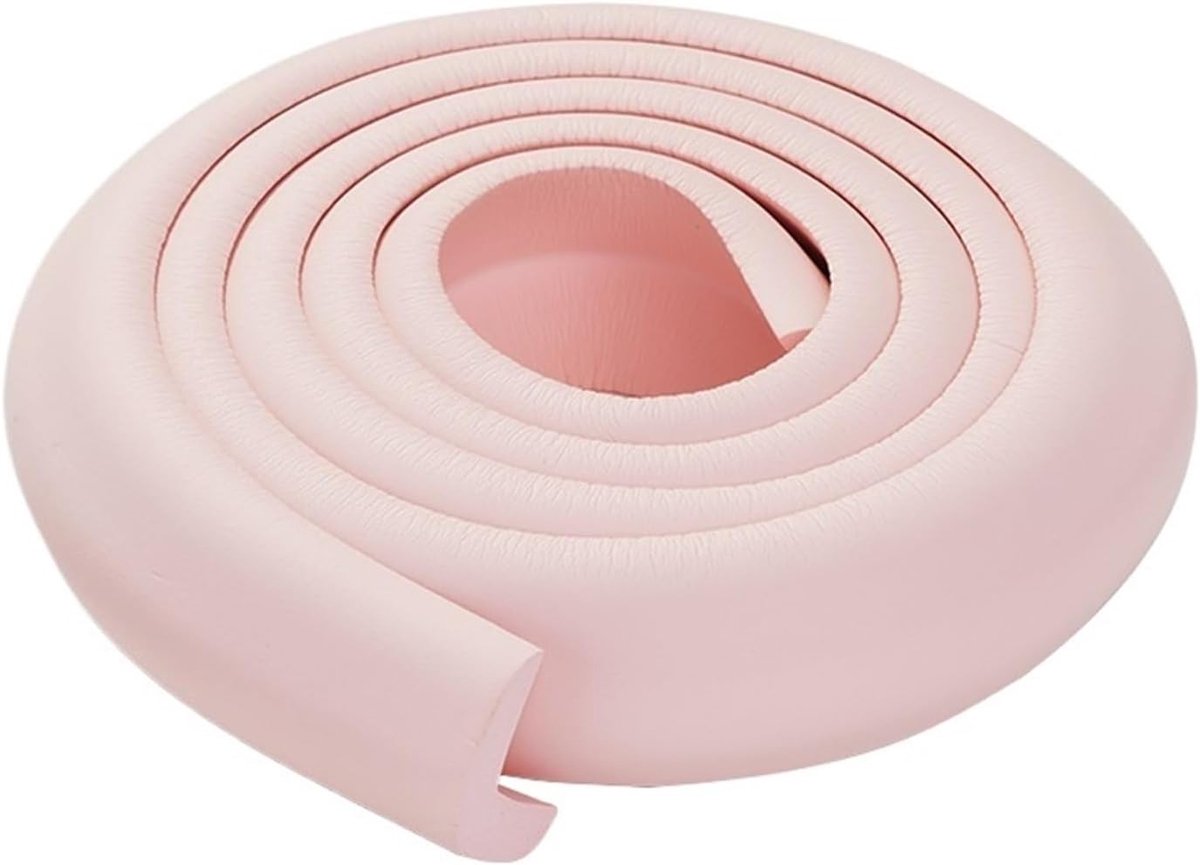 Hoekbeschermers - Randbescherming - Kinderveiligheid - Schokabsorberend Schuim - 2 meter - Roze