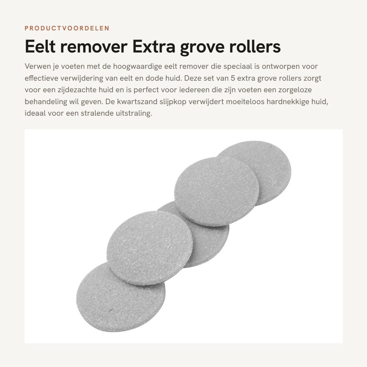 Dailygoods- Eelt Remover Kwartszand Slijpkop - Vervangende Rollers - Voet Slijpkop Tool - Dode Huid Verwijderaar - Duurzaam - Comfortabele Slijpervaring - Voetschuurmachine