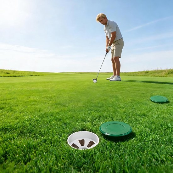 Oefenbeker Golf - Putting Cup - Golfvaardigheid Verbeteren - Draagbaar Ontwerp - 10.8 cm - Meerkleurig — afbeelding 3