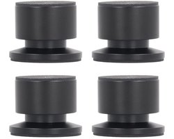Luidspreker Isolatie Voeten - Demper Pads - Geluid Verbeteren - Verstelbare Hoogte - 4 Stuks - Zilver