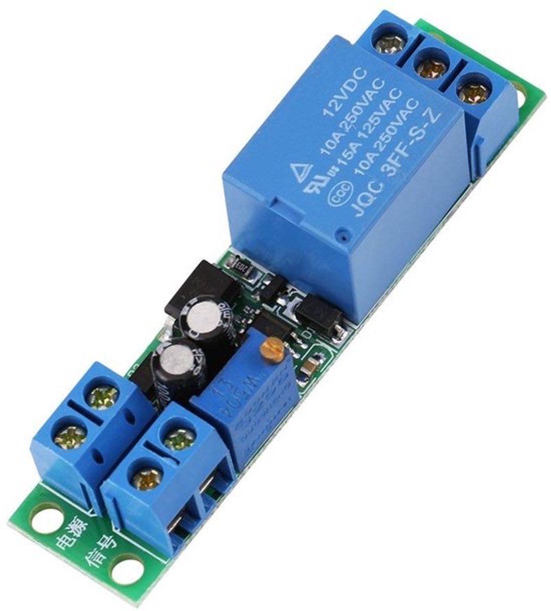 Allecto - Schakelmodule - Tijd Instelbare Timer - Vertraagde Timer 0-25 Seconden