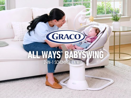 Graco All Ways Soother - Babyschommel - Little Adventures wipstoel - Tot ongeveer 6 maanden (max. 9 kg)