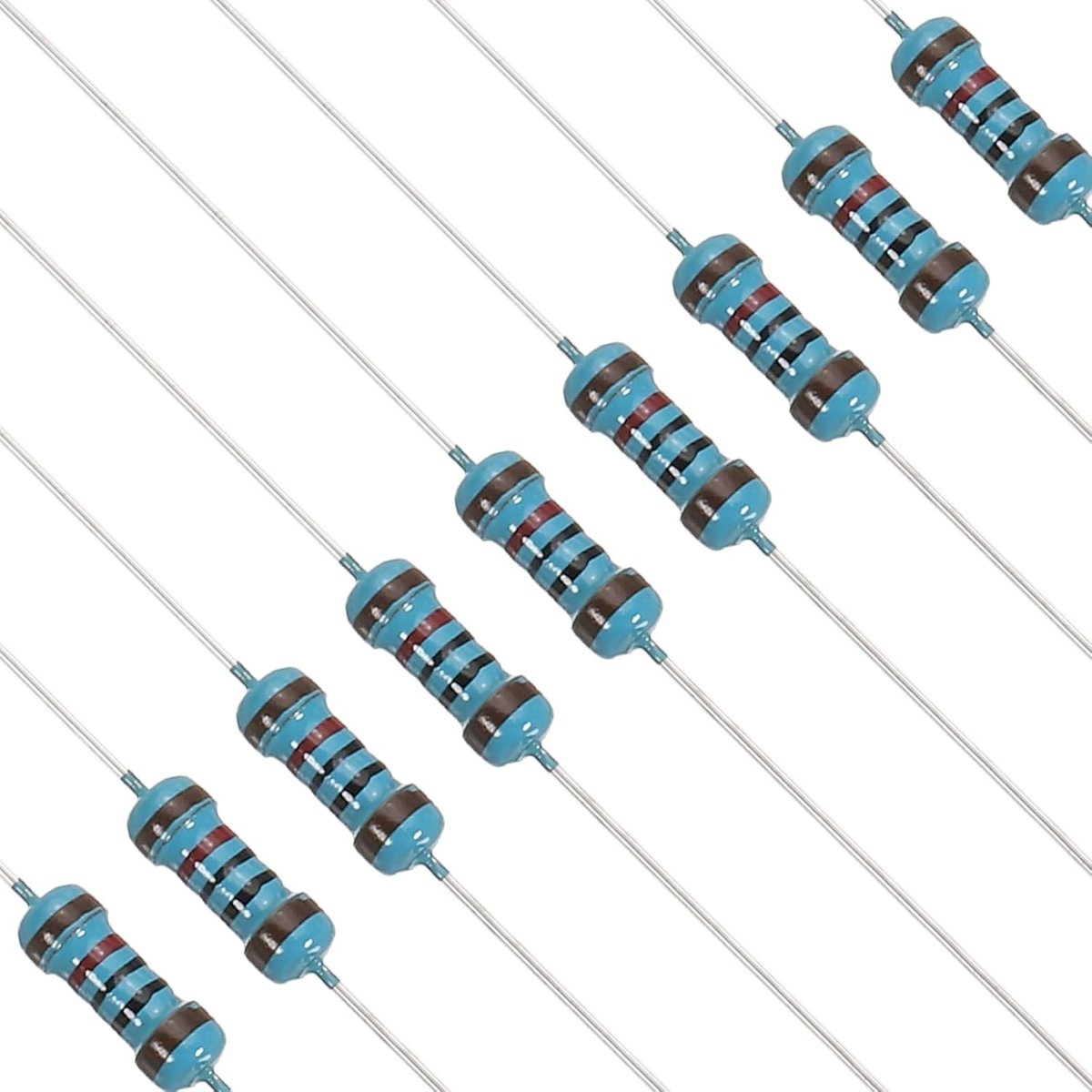 Metaalfilm Weerstanden - Vaste Weerstanden - Elektronische Projecten - 1% Tolerantie - 120 stuks - Metaal