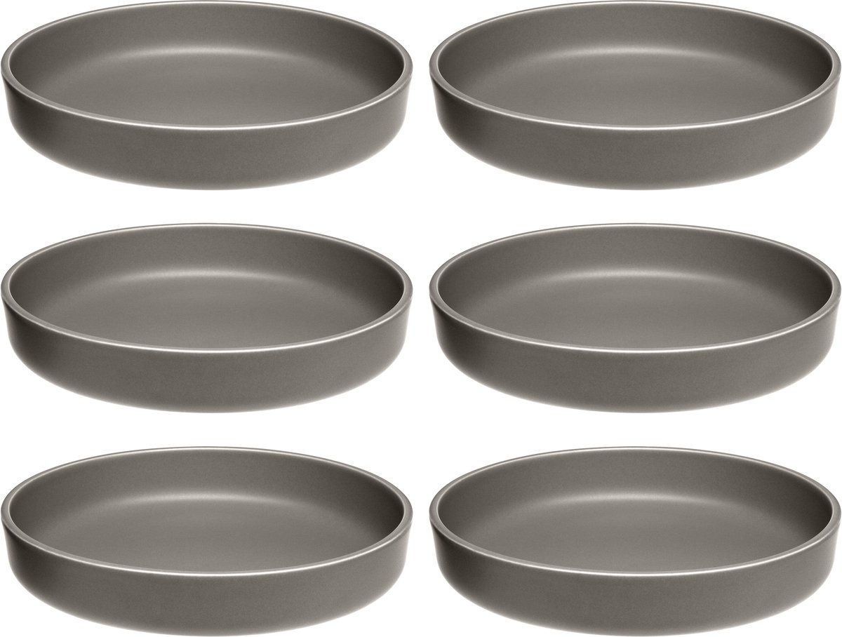 Leonardo Roma bord diep 20cm taupe - set/6