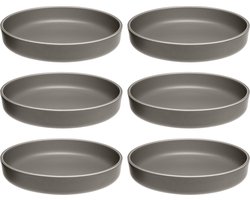 Leonardo Roma bord diep 20cm taupe - set/6