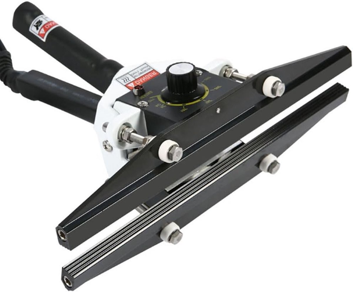 Handzame Sealer Warmte Verzegelaar Zakken Sluiten Instelbare Temperatuur 300mm Seal Lengte Zilver