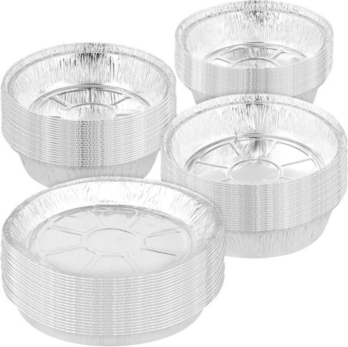 Aluminium ronde foliebakjes voor taartschotels - Inovra Plus Set