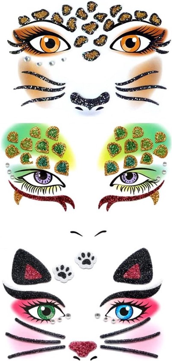 Gezichtstattoo's voor huisdieren Allecto Plus Carnaval