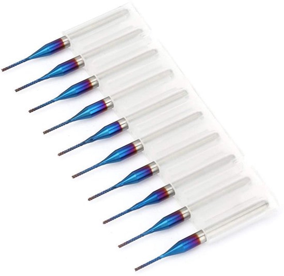 Store_7 - Tungsten Frees Cutter Set - 10 Stuks - CNC Router Gereedschap - Blauwe