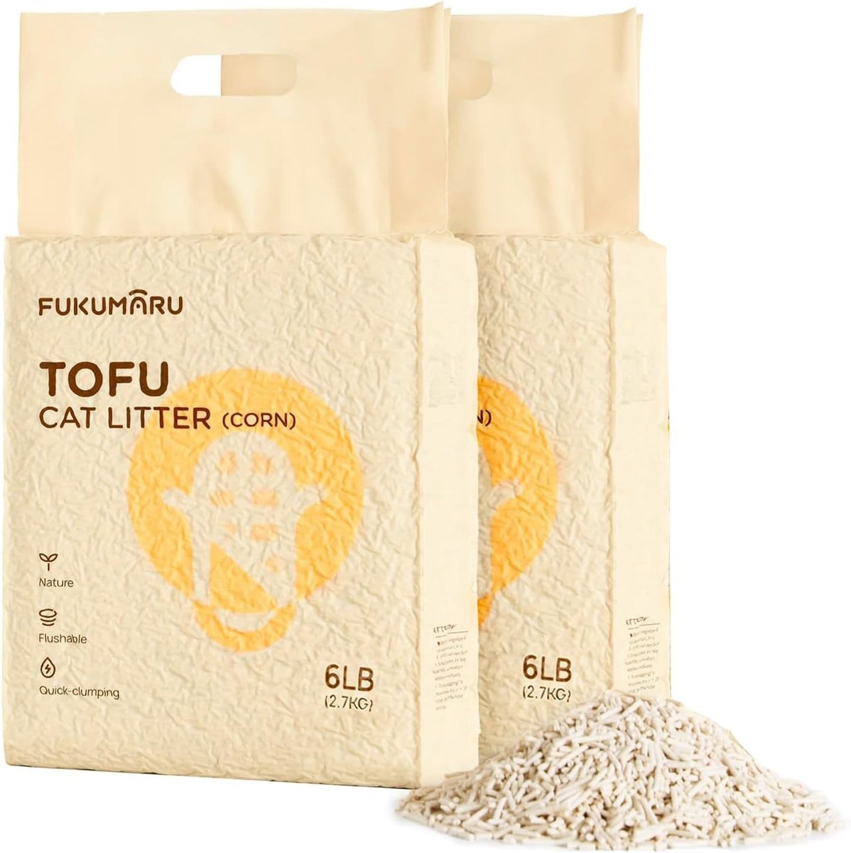Kattenbakvulling - Natuurlijk Tofu - Stofvrij en Ongeparfumeerd - Snel Klonterend - Voor Alle Katten
