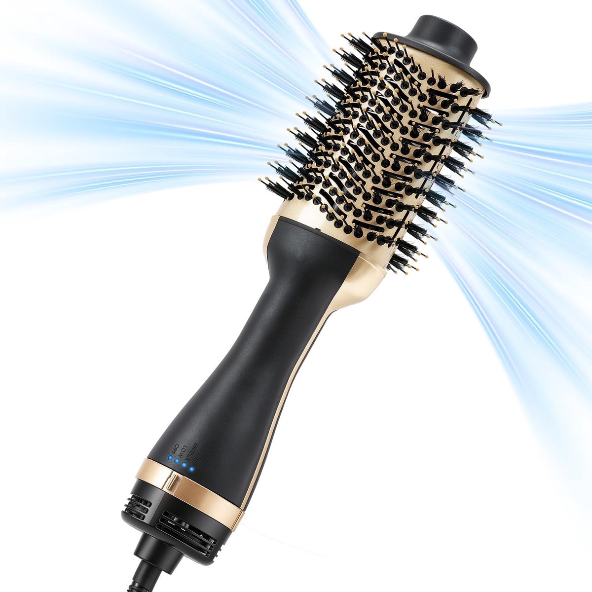 70 mm Blowdry-borstel voor Efficiënt Drogen en Stylen | Negatieve Ionenborstel – Snel Drogen 1000 W – Anti-Pluis – Volume en Stylen – 3 Temperaturen – Geschikt voor Alle Haartypes