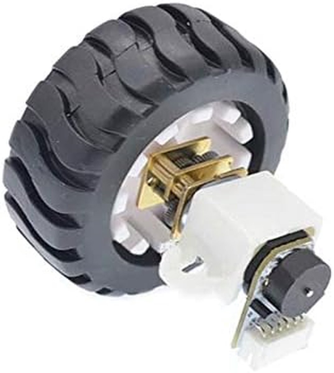 Encoder Motor - Micro Motor - Modelbouw Projecten - Met Rubberen Wielen - 6 Volt - Metaal