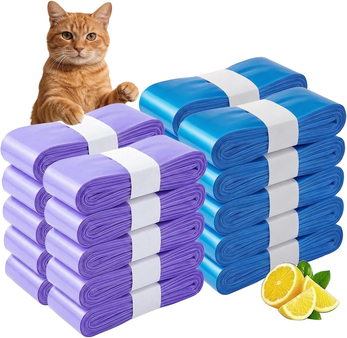 Navulcassettes voor Kattenbakvulling - Grote Inhoud - Minder Vaak Vervangen - Gemakkelijk in Gebruik - Voor Kattenbezitters