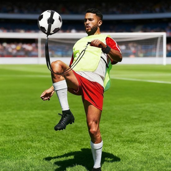 Voetbalkicktrainer - Voetbal trainingsapparaat - Voetbalvaardigheden Verbeteren - Verstelbare Riem - 21 x 98 x 1 cm - Niet gespecificeerd — afbeelding 3