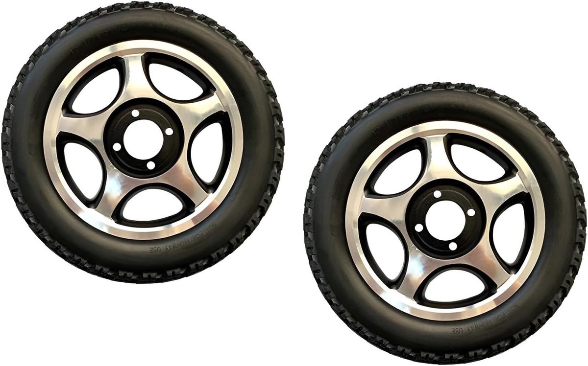 Rolstoel Achterwiel - Vervangwiel - Mobiliteit Verbeteren - Luchtloos Polyurethaan - 12 inch - Zwart