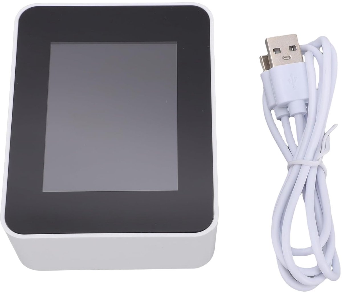Luchtkwaliteitsmonitor - Binnensensor Monitor - Binnenklimaat Checken - 8 in 1 Metingen - 1500 mAh Batterij - Wit