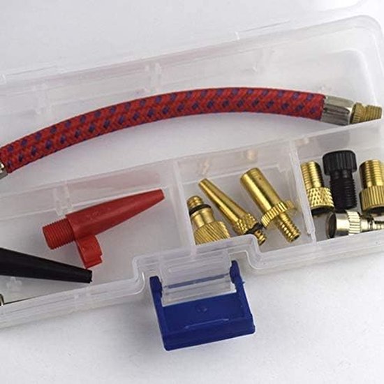 Pomp Accessoires Set - Lucht Pomp Onderdelen - Banden en Ballen - Veelzijdig Gebruik - 12 Stuks - Metaal — afbeelding 3
