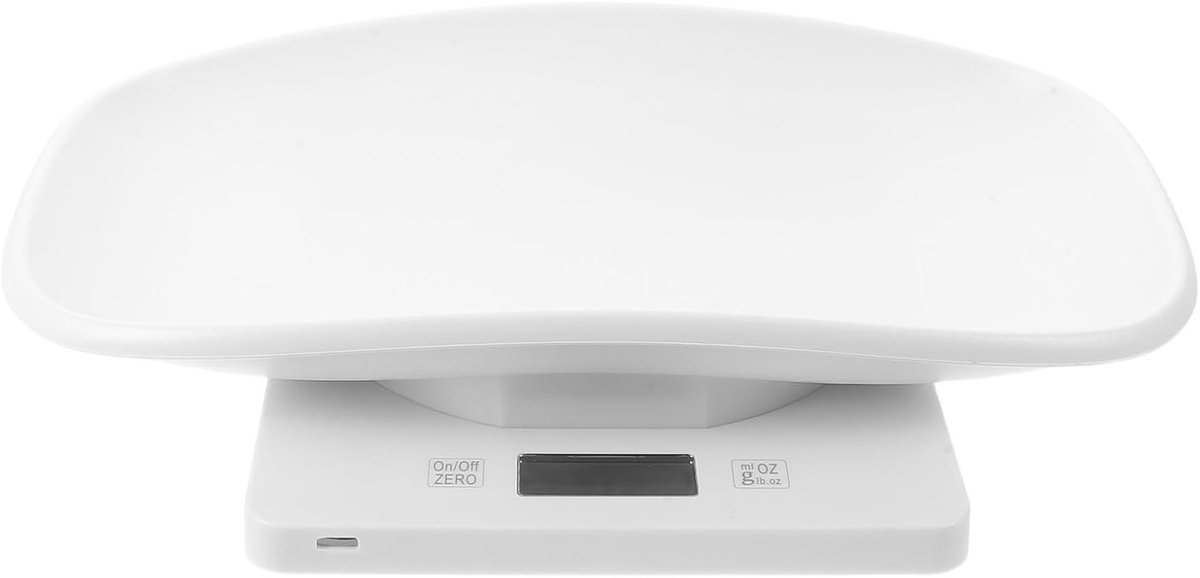 Digitale Huisdierweegschaal - Kleine Dieren Weegschaal - Gezondheid Monitoren - Nauwkeurig tot 10kg - 29.5 x 18.5 cm - Wit