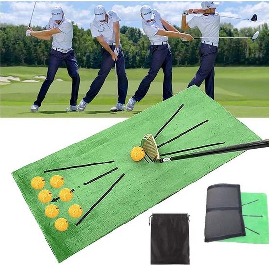 Golfmat - Oefenmat Golf - Swing Analyse - Slagspoor Detectie - 60x30cm - Groen — afbeelding 5