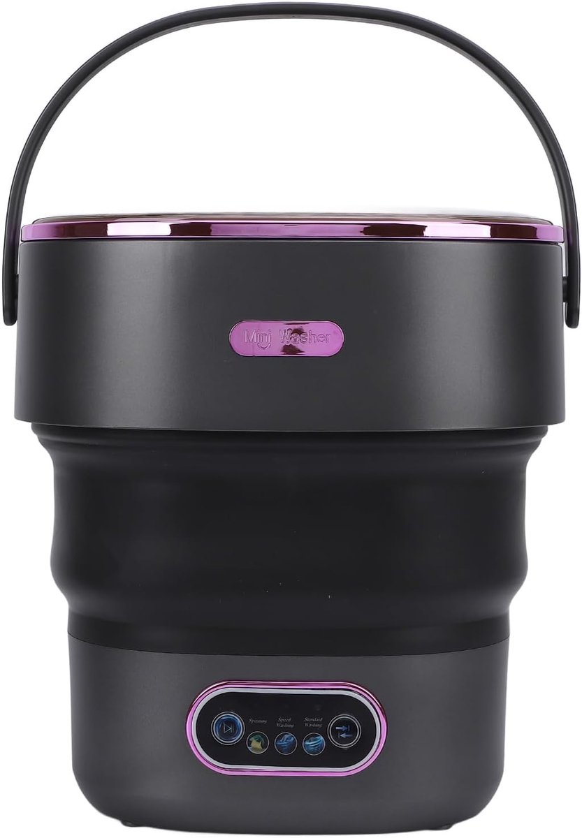 Draagbare Wasmachine Opvouwbare Mini Kleine Was Met Afvoerslang 13 Liter Wit