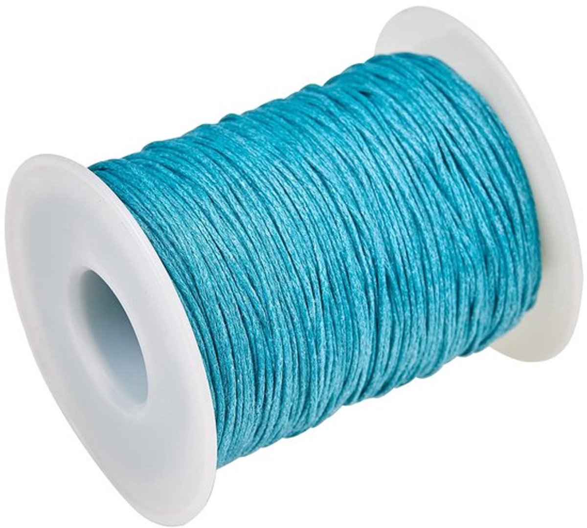 Zeynomax - Macrame Koord - Gewaxt Katoen Draad - Blauwgroen - Sieraden Maken - 100