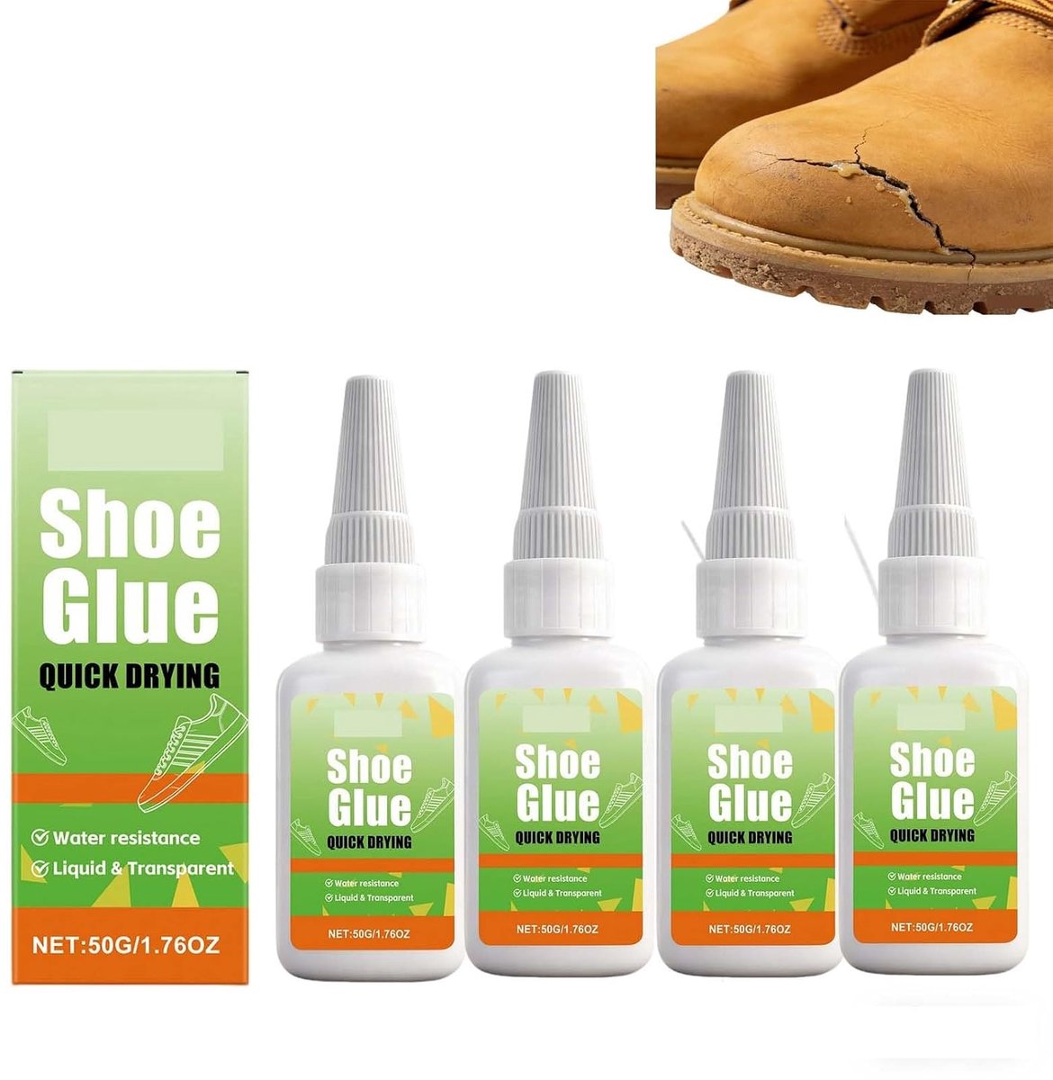Schoenlijm - Reparatielijm Lijm - Schoenen Repareren - Waterdicht Flexibel - 50g - Transparant