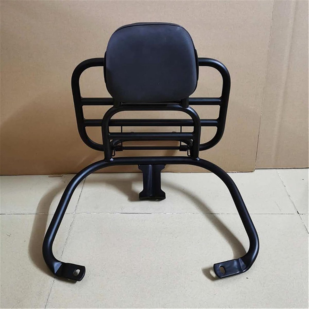 Motorfiets Rugleuning - Passagierssteun Sissy Bar - Comfortabel Rijden - Afneembaar Ontwerp - 800 g - Zwart