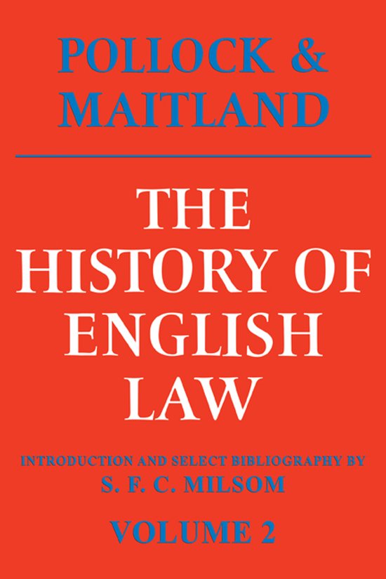 History Of English Law - cover