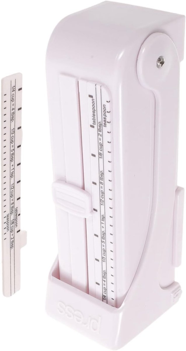 Botersnijder Kaasdispenser - Boterhouder - Nauwkeurig Bakken - Verstelbare Dikte - 16 cm - Wit