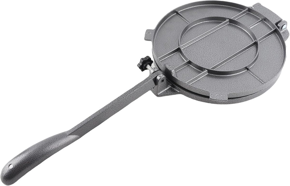Tortilla Pers - Deeg Maker - Bakken en Koken - Aluminiumlegering - 16 Cm - Zilver