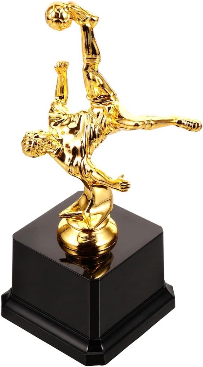 Voetbal Trofee Desktop Award - Kleine Trofee Cup Ornament voor Voetbal Atleet en Wedstrijdprijs - Perfecte Decoratie voor Sportliefhebbers en Trophy Collectors
