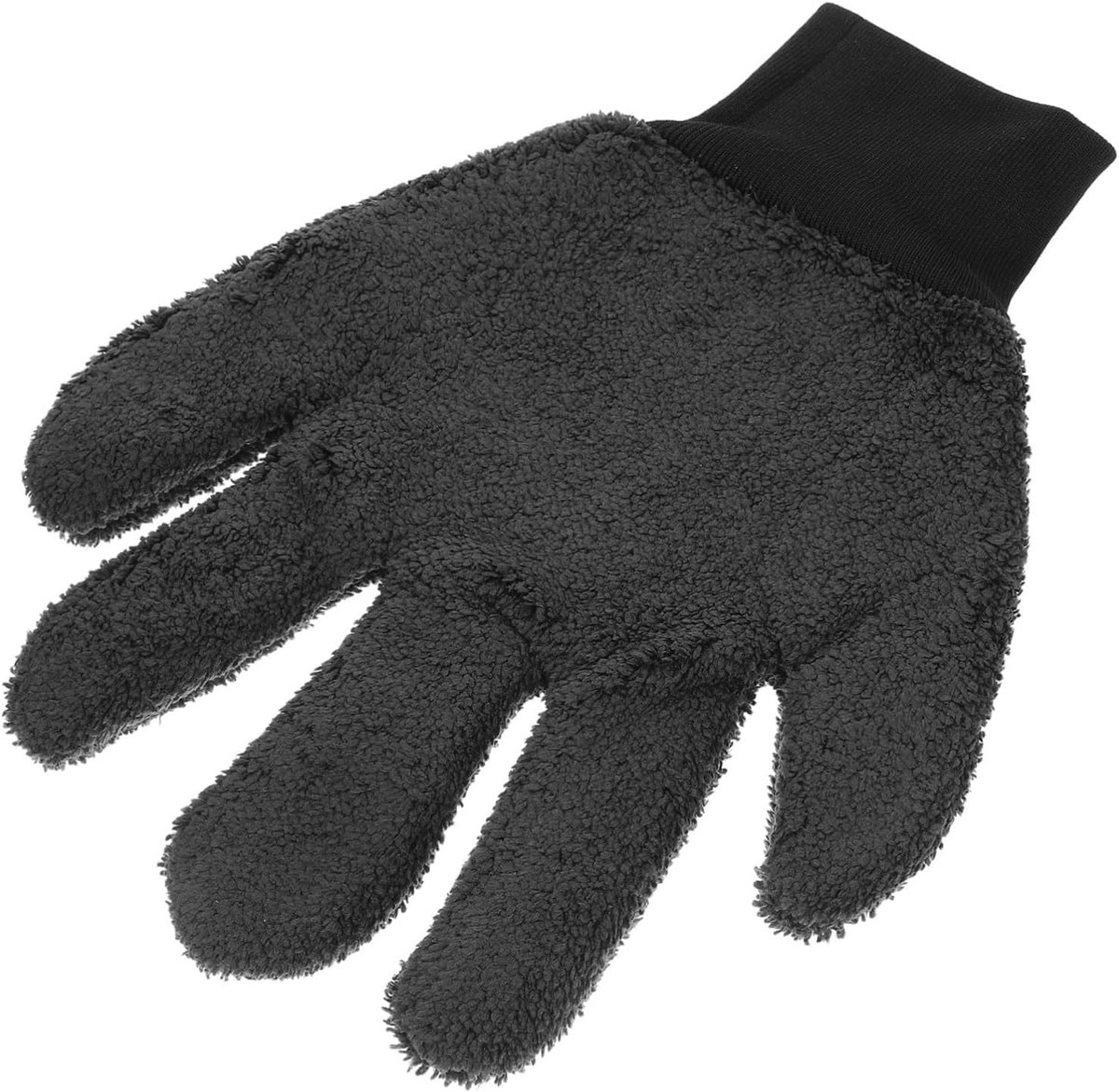 Washandschoen Auto - Reinigingshandschoen Stofhandschoen - Auto Poetsen - Krasvrij Schoonmaken - 28.50x22.00x2.30CM - Zwart