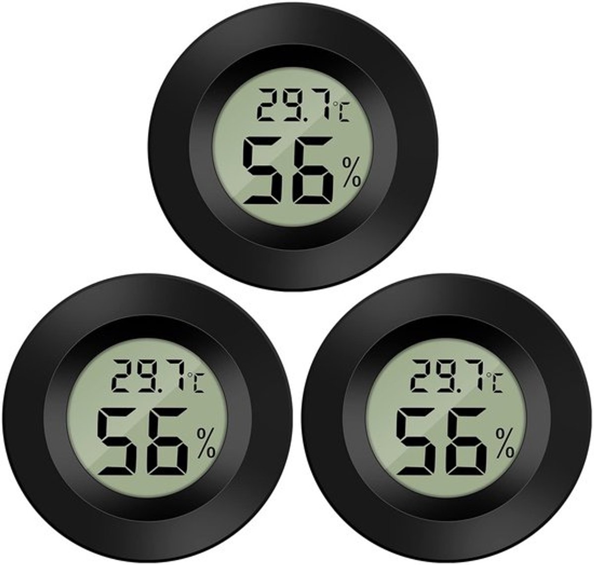 Allecto - Digitale Minithermometer en Hygrometer - Temperatuur en Luchtvochtigheid