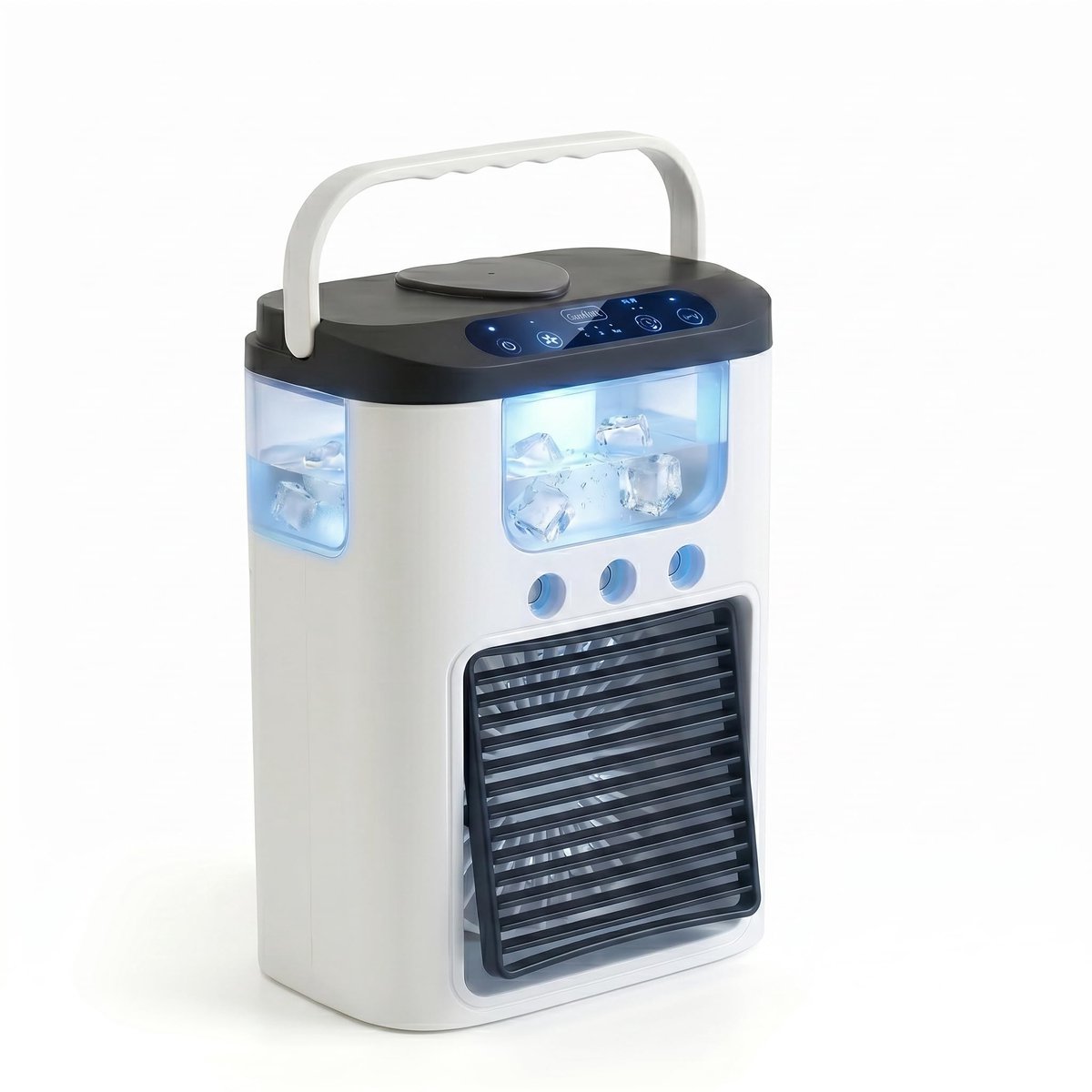 Draagbare Aircooler met USB – 3-in-1 Mini Airconditioner, Ventilator en Luchtbevochtiger – Stil Persoonlijk Koelapparaat voor Thuis en Reizen