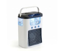 Draagbare Aircooler met USB – 3-in-1 Mini Airconditioner, Ventilator en Luchtbevochtiger – Stil Persoonlijk Koelapparaat voor Thuis en Reizen