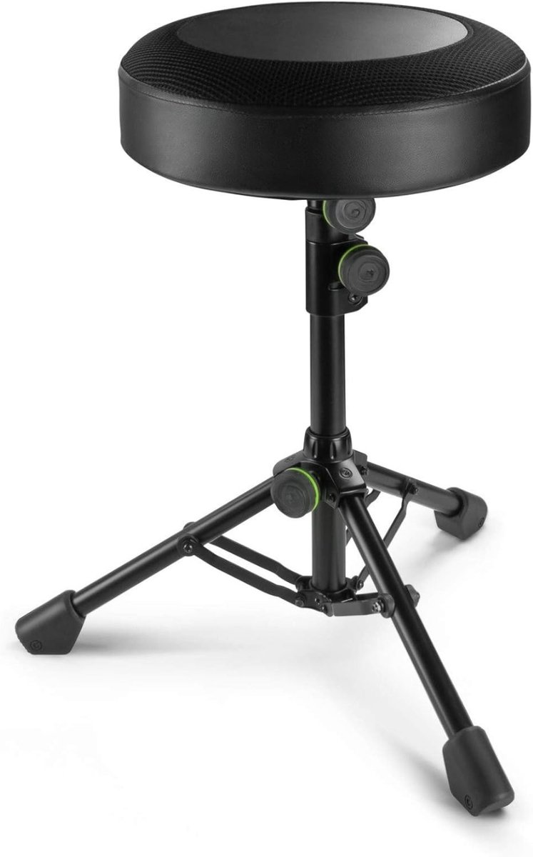 QIN® Drumkruk - Kruk - Drumkruk Verstelbaar - opvouwbaar - in hoogte verstelbaar - Zwart - 40cm x 40cm x 20cm