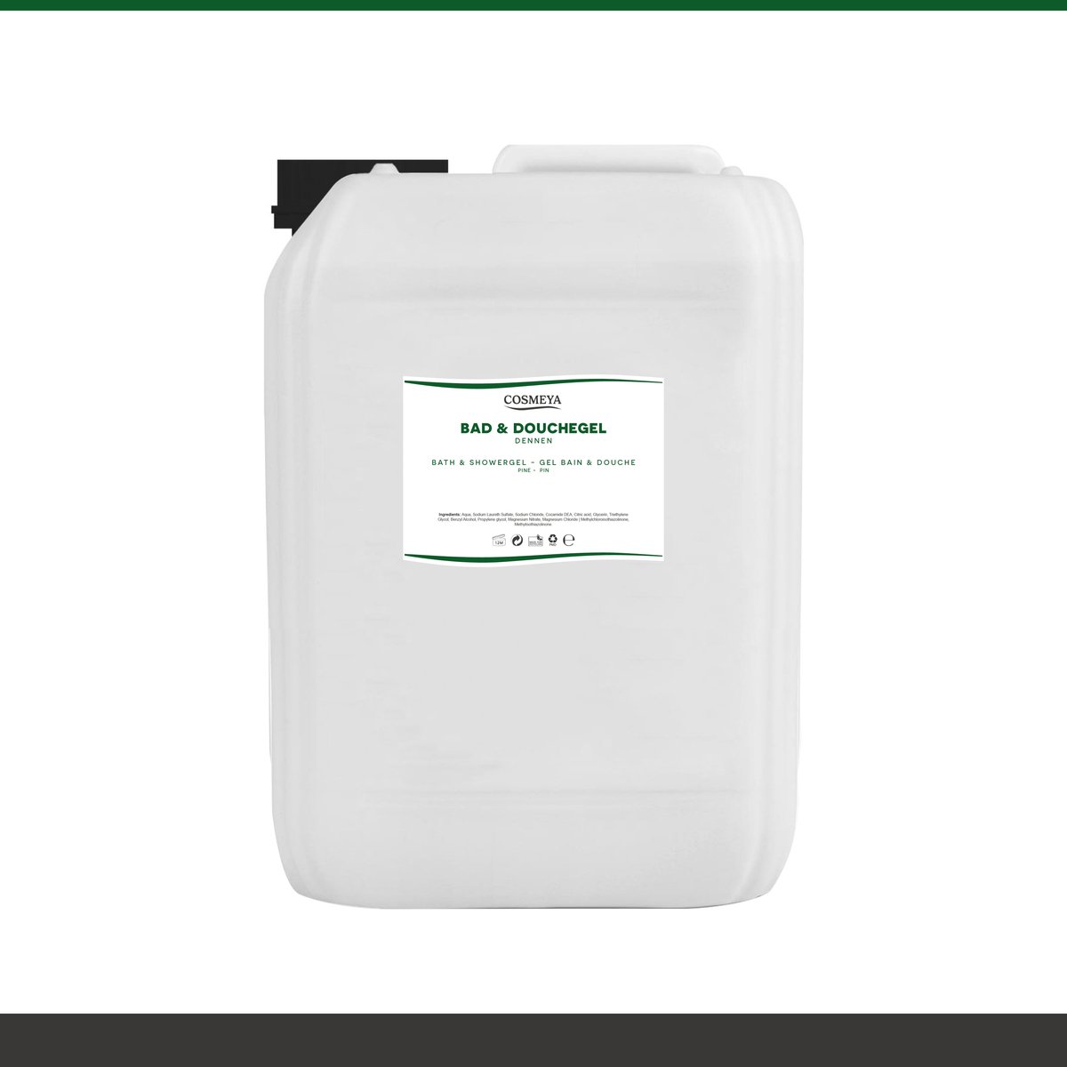 Bad & Douchegel - Dennen - Donkergroen/Transparant - 5 Liter - Jerrycan - Navulling