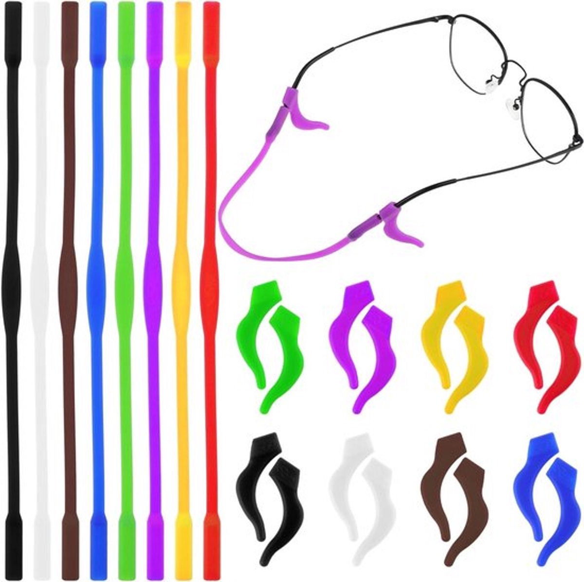 Verstelbare silicone brillering voor kinderen Allecto Plus