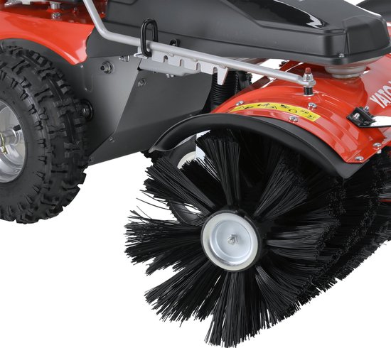 Professionele Benzine Veegmachine - 100 cm Werkbreedte - 4.7 PK Loncin Motor - 3 Versnellingen Vooruit & 1 Achteruit - 81 kg Radiaalveger / Sneeuwschuif Optie — afbeelding 4