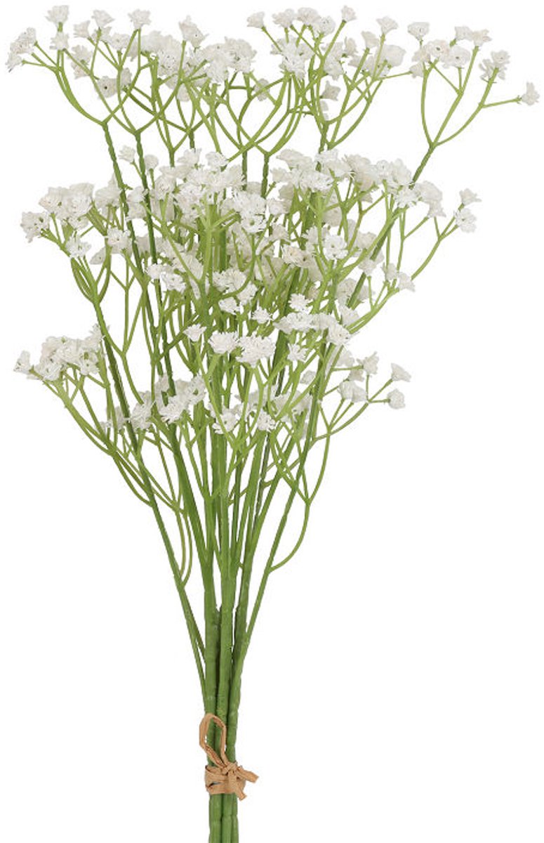 Countryfield kunstbloemen Gypsophylla wit decoratie 63cm kunststof.