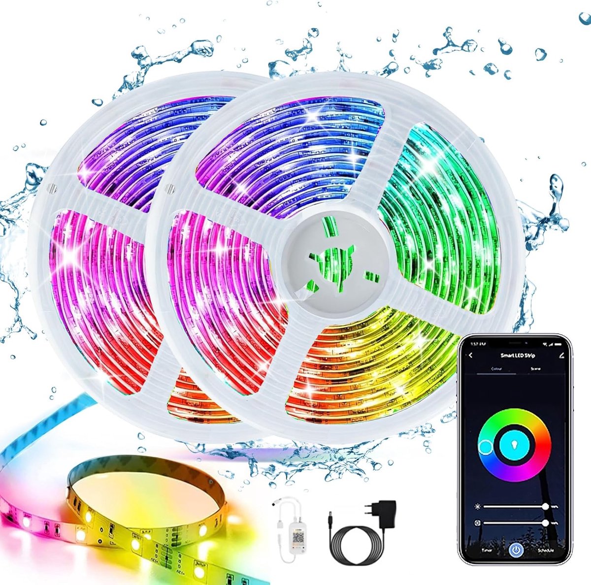 LED Strip - Lichtband - Decoratieve Verlichting - Waterdicht IP65 - 20 Meter - RGB Kleuren