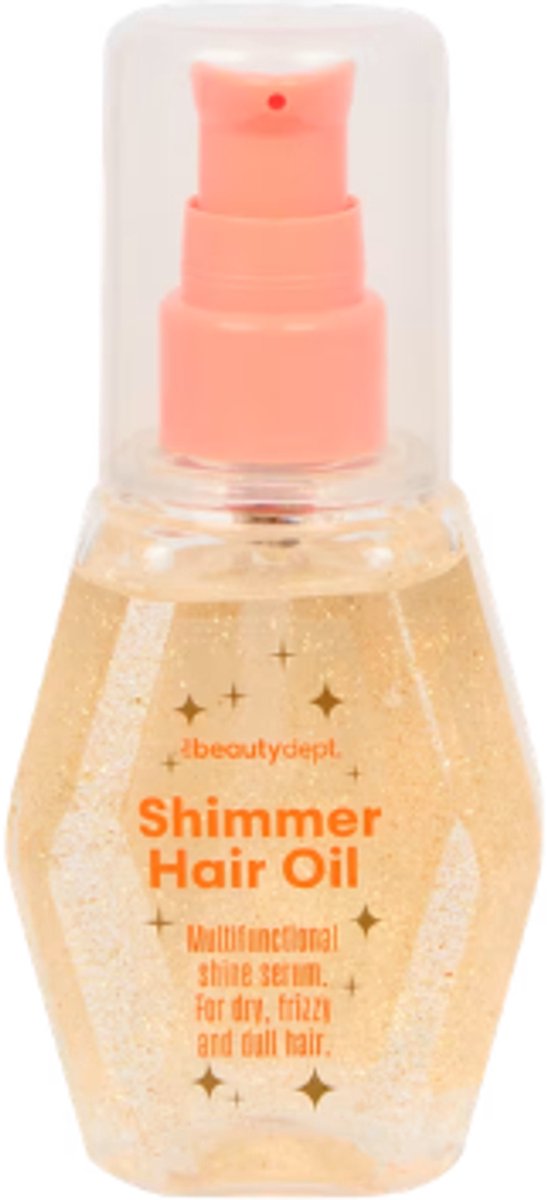 The Beauty Dept. Shimmer Haarolie - 100 ml | Shimmer Hair Oil - Goudkleurige Glans voor Haar & Lichaam