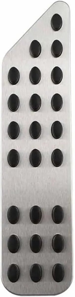Pedaalhoezen Auto - Voetpedaal Covers - Veilig Rijden - Verbeterde Grip - One Size - Zilver