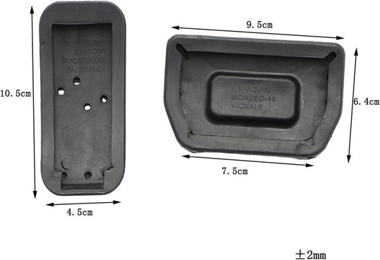 Pedaal Covers - Rem Gaspedaal - Autostijl Verbeteren - Antislip Ontwerp - 1 Stuks - Zilver — afbeelding 3