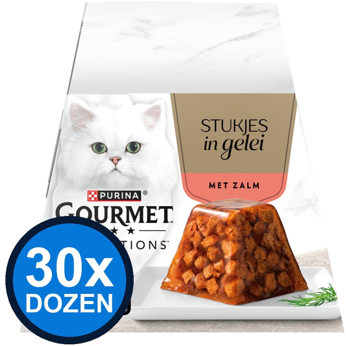 Gourmet Gourmet - Revelations Gelei Zalm - Kattenvoer Natvoer - doos 4x57g