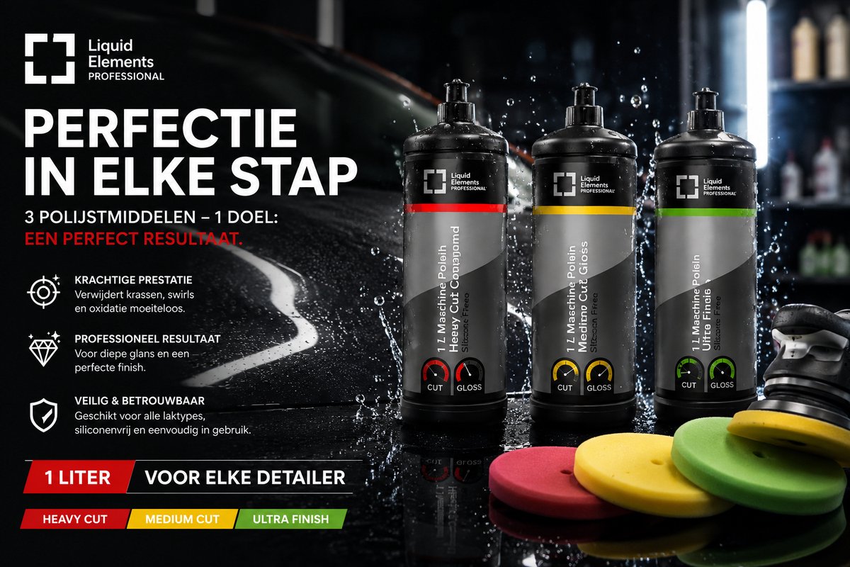Liquid Elements Pro Polijstpasta Set 1L