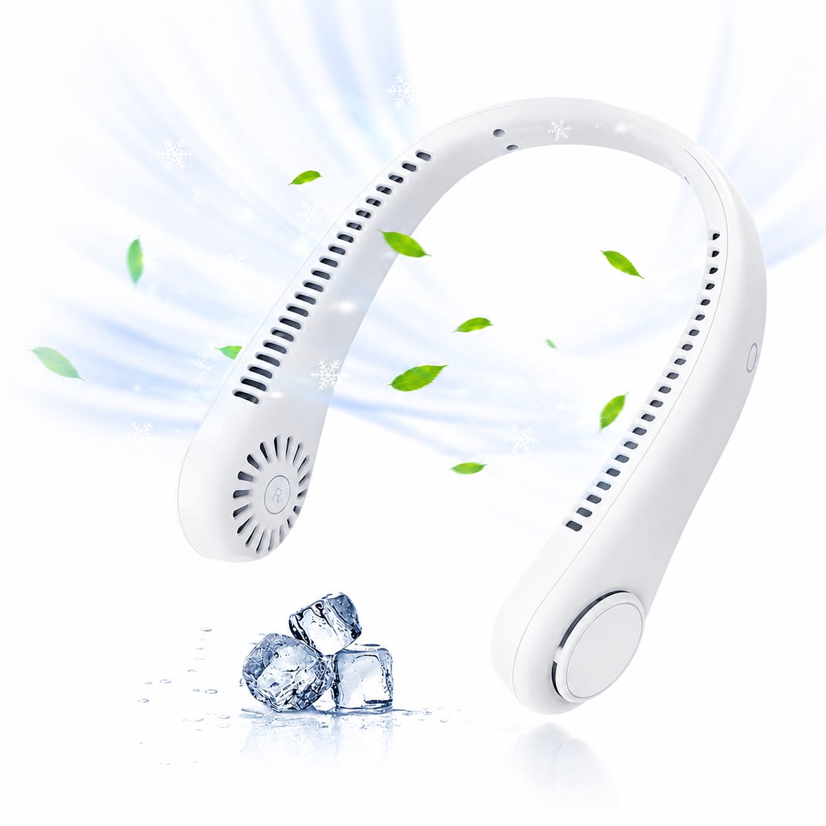 Vyzio - Draagbare Nekventilator - Handsfree - USB Oplaadbaar - 3 Snelheden - 600mAh - (19x19x6cm) - NECKCOLIO