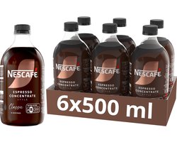 Nescafé Espresso Concentrate Style Classic 6×500 ml – Koffieconcentraat - Liquid Concentrate - Concentraat voor Ijskoffie - 16 Porties