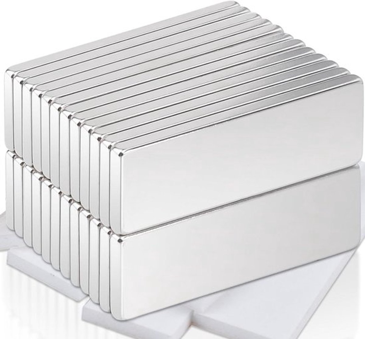 Neodymium magneten 30 x 10 x 3 mm, sterk magnetisch kracht, 24 stuks